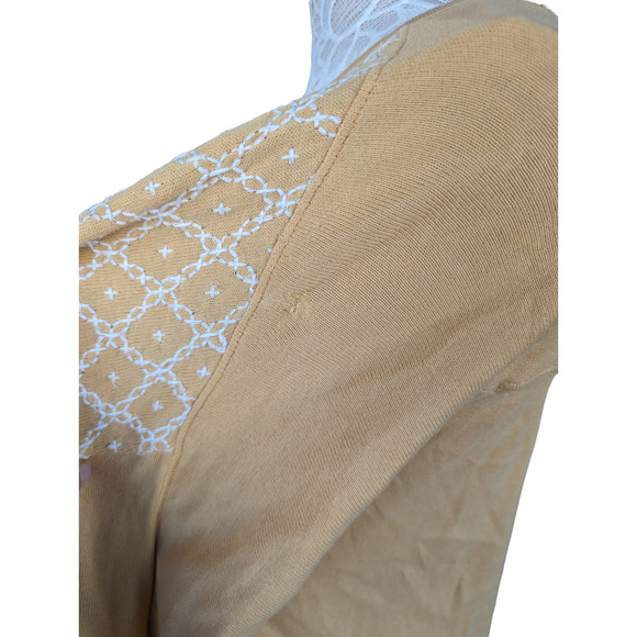 FREE PEOPLE Henley Top - Peach Free Spirit High-Low Oversized HENLEY S - Picture 6 of 9